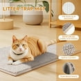 thumbnail image 3 of Chenille Cat Litter Mat for Litter Box, 19.7"x 31.5" Soft Ultra Absorbent Mat, Waterproof & Non-Slip, Easy to Clean Litter Trapping Mat for Indoor Cats, 3 of 7