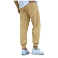 thumbnail image 5 of Men Lined Joggers Pants Winter Soft Active Running Outdoor Sweatpants Khaki L, 5 of 7