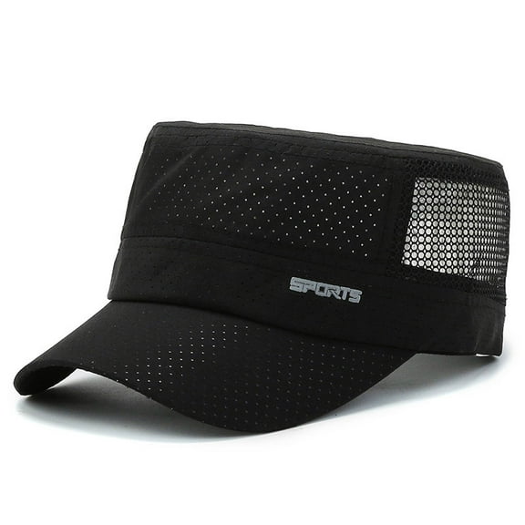 Quick Dry Military Hats For Men Summer Flat Top Baseball Caps Women Outdoor Army Cap Mesh Breathable  casquette Militaire Mesh Military Cap Summer Army Hats for Men Quick Qry Short Bill Hat Cadet Cap