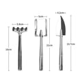 thumbnail image 2 of Juego de herramientas de jardín, 3 piezas de regalos de trabajo de jardinería, kit de herramientas manuales para exteriores de aluminio fundido para hombres y mujeres, que incluye paleta,, 2 of 5