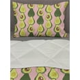 thumbnail image 3 of Avocado Comforter & Sham Bedding Set, Doodle Pattern of Halved Tropic Fruit Healthy Cuisine, 3 pcs Duvet Set Microfiber Filling Quilt, 5 Sizes, Blush Multicolor, by Ambesonne, 3 of 4
