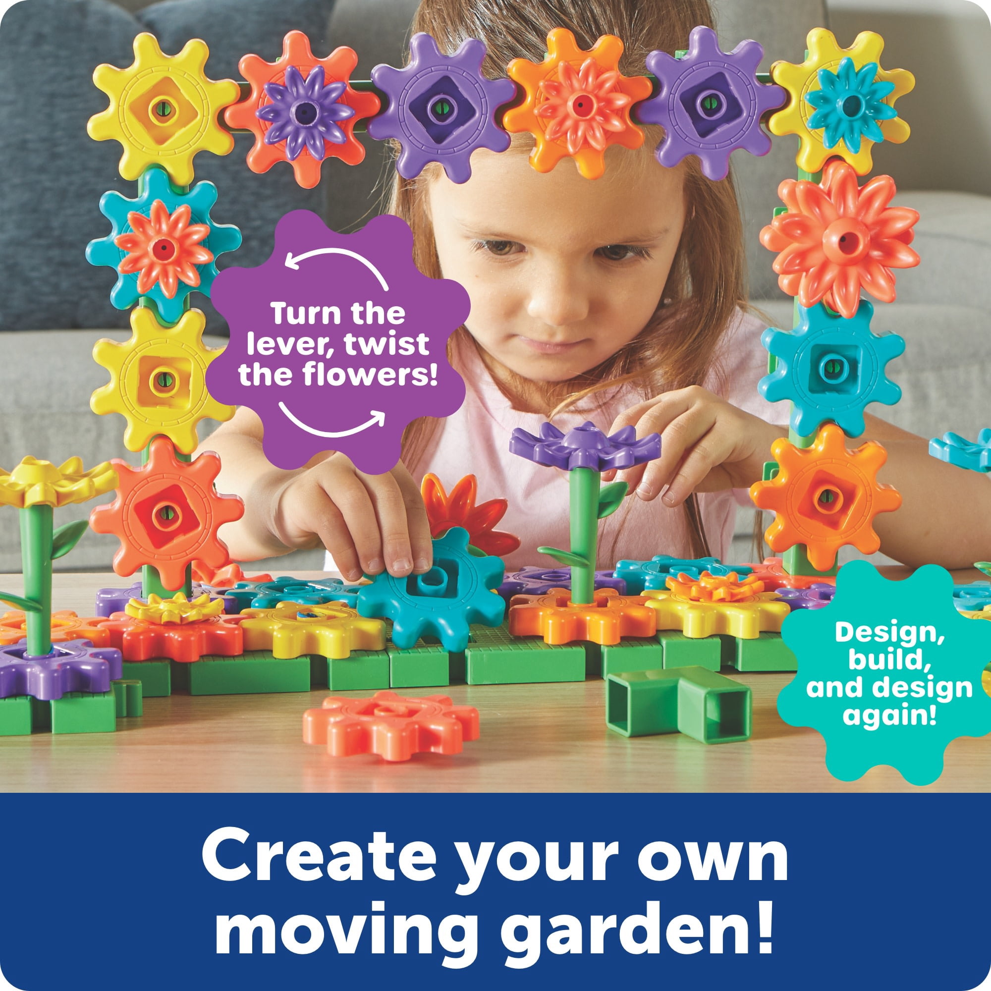Learning Resources GardenGears Building Set -  Engineering Building Sets, Ages 4+