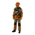 thumbnail image 2 of Firefighter Miniature Toy Micro Landscape Figure ABS Construction Realistic Detail for Diorama Hobby Scene, 2 of 9