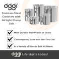 thumbnail image 4 of Oggi Food Storage Container, 62-ounce, Silver, 4 of 6