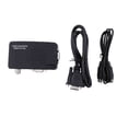 thumbnail image 1 of Adaptador convertidor de S-Video AV a VGA, compuesto RCA AV CVBS, entrada VGA, salida 1080P para TV a PC, monitor HDTV, 1 of 6