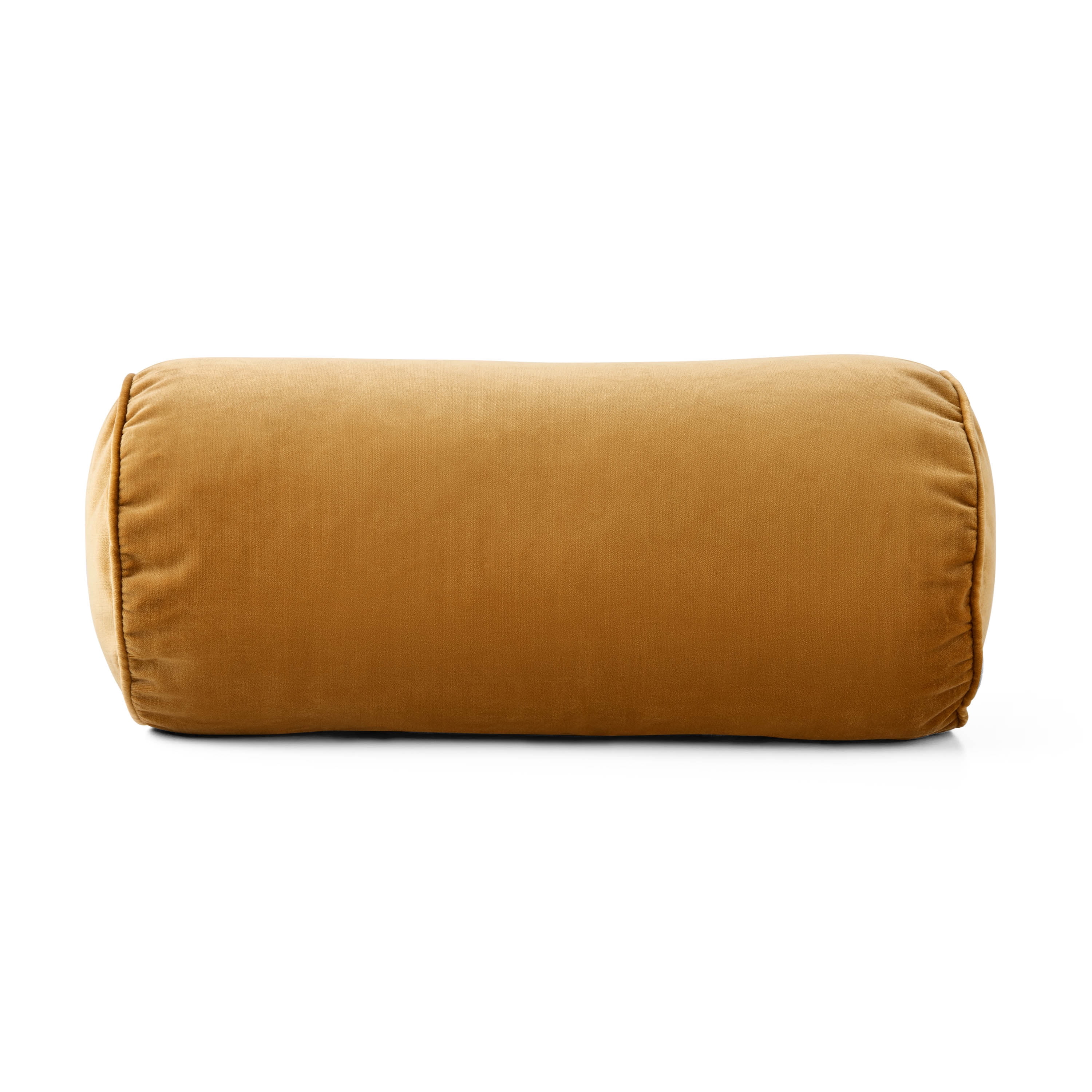 Mainstays 8" x 18" Brown Velvet Bolster Polyester Decorative Pillow
