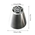 thumbnail image 2 of Stainless Steel Piping Nozzle Set Molding Flower Butter Extrusion Tool Baking Cake Piping Nozzle Set Proof Durable Smooth Piping Artifact, 2 of 5