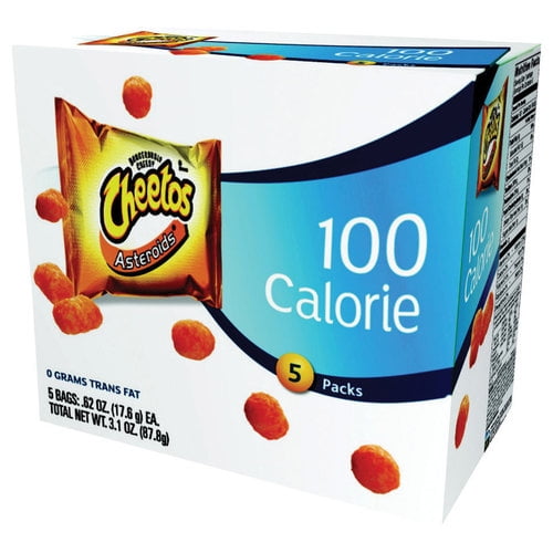 Cheetos 100 Calorie Cheese Flavored Snacks, 0.62 Oz., 5 Count