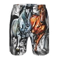 thumbnail image 4 of Naloa Four Running Horses Men's Beach Shorts, Surfing shorts, Swim trunks, Quick Dry Swim Trunks for Surfing Beach Fun - X-Large, 4 of 9