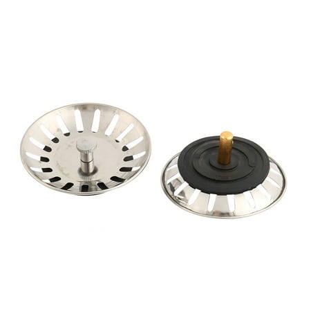 Round Shower Drain - Bathroom Stainless Steel Round Shower Floor Drain Cover Lid 78mm Dia 2 Pcs
