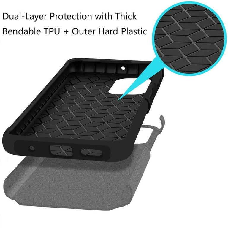 Tcl K32 5G Tough Hybrid Case - Charcoal Grey, Gray Tcl K32 5G Tough Hybrid Case - Charcoal Grey, Gray