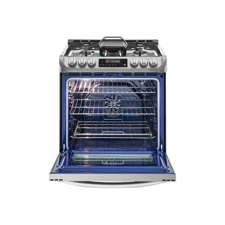 LG - 6.3 Cu. Ft. Slide-In True Convection Gas Range with EasyClean and UltraHeat Power Burner