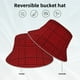 thumbnail image 2 of Balery Red Black Houndstooth Sombreros para el sol para hombre y mujer, sombrero de pescador con UPF 50+, 2 of 6