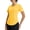 Yellow, variant on Women's Short Sleeve Shirts UPF 50+ Sun Shirt V Neck UV Protection Workout Moisture Wicking Quick Dry Lightweight Green L