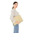 thumbnail image 6 of Mosiso 15.4" 15.6" Polyester Laptop Sleeve Bag for MacBook Dell HP Lenovo Acer Asus, Water Repellent Notebook Bag Case Cover, Camel, 6 of 6