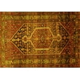 thumbnail image 1 of Ahgly Company Machine Washable Indoor Rectangle Persian Yellow Traditional Area Rugs, 4' x 6', 1 of 4