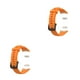 thumbnail image 4 of Injueey Correa de reloj Correa de silicona de repuesto a prueba de agua multicolor con correa de reloj a presión Buena elasticidad naranja Naranja 2Conjunto, 4 of 6