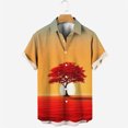 thumbnail image 4 of Nuevas camisas de verano con estampado de cocoteros, camisas de playa de gran tamaño para hombre, camisetas hawaianas de manga corta a la moda, ropa para hombre, camiseta con solapa, 4 of 4