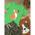 thumbnail image 3 of Cartoon Welsh Corgi Sitting T-Shirt Toddler -Image by Shutterstock,  4 Toddler, 3 of 4