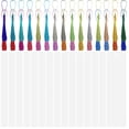 thumbnail image 2 of WHEANG 30Pcs Metal Sublimation Blanks Bookmarks Double Side Heat Transfer Printing With 30Pcs Colorful Tassels For Making Personalized Bookmarks And Souvenirs(3.2×12cm), 2 of 7