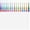 D, variant on Leeye 30 Pack Metal Sublimation Blank Bookmarks, Double Side Heat Transfer Printing Bookmark with Colorful Tassels for DIY Personalized Gifts, E, 1.26 x 4.72 in