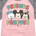 thumbnail image 3 of Disney - Friends Forever - Toddler & Youth Girls Raglan Graphic T-Shirt, 3 of 4