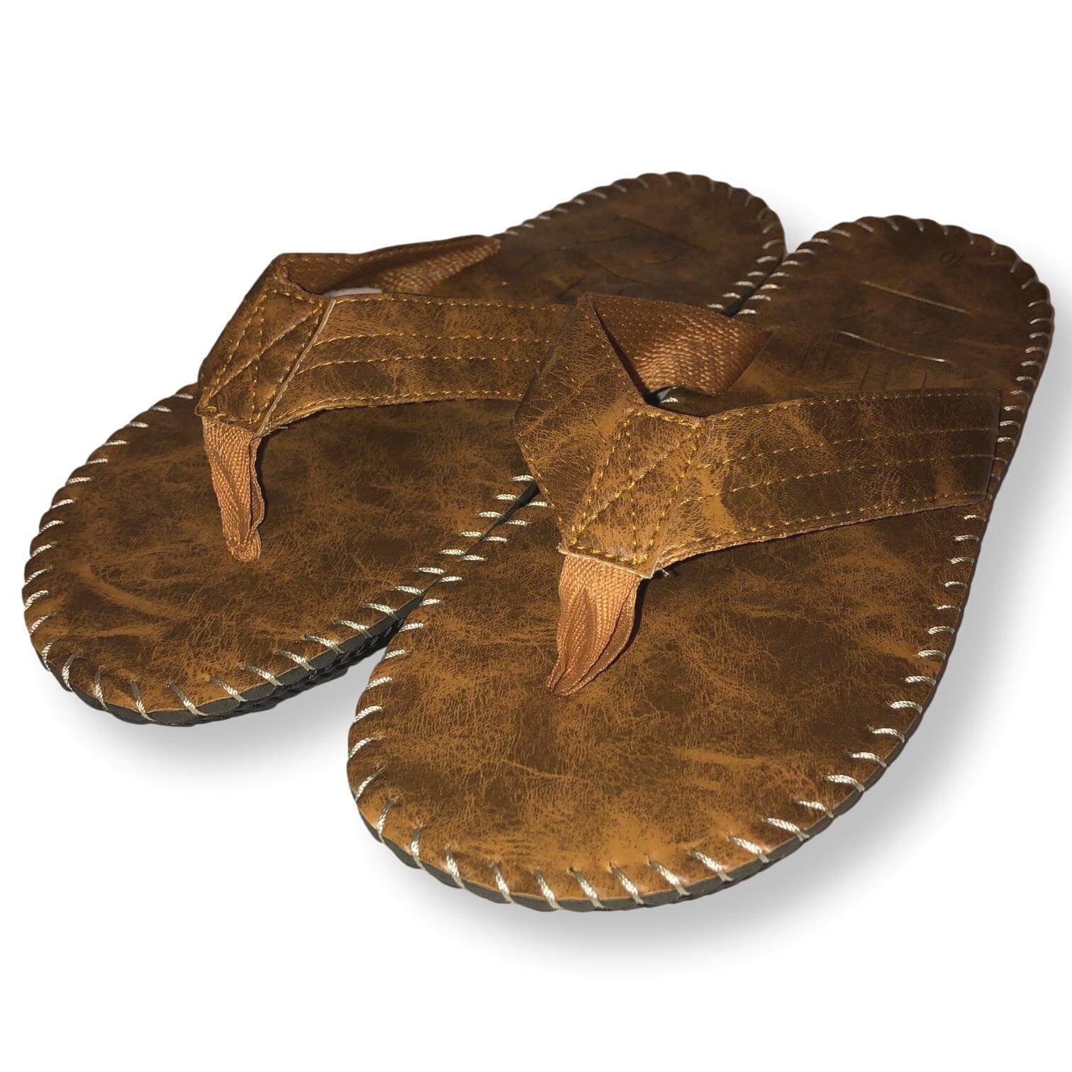 Men's Flip Flop Sandals Thongs Black Navy Brown 
