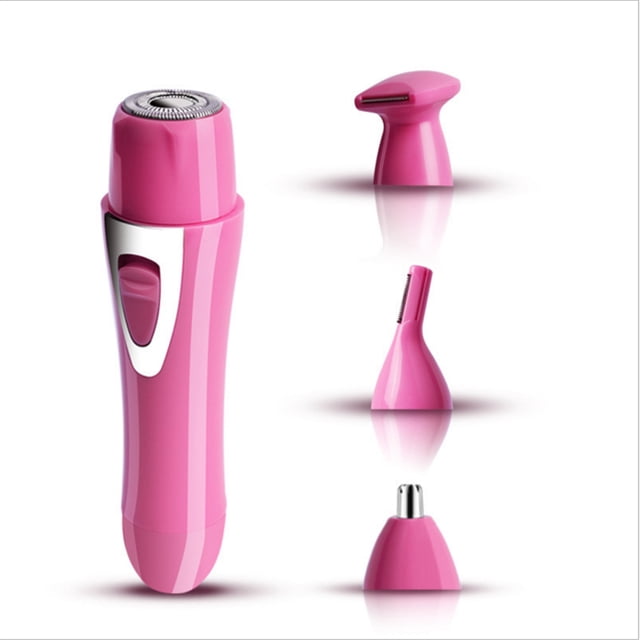 Kit de depilación Ecomeon 4 en 1 recortadora de vello eléctrico rosa