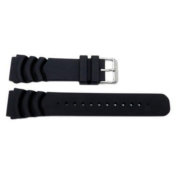 Seiko Seiko 22mm Black Diver's Rubber Watch Strap