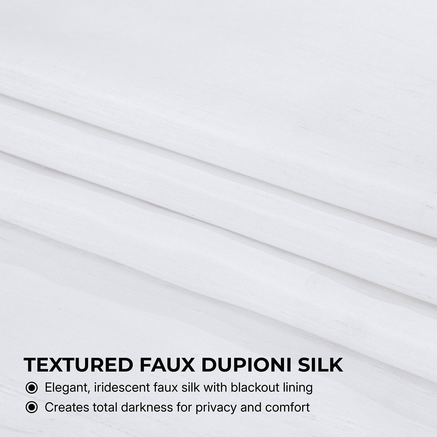 Half Price Drapes Ice Vintage Dupioni Silk Blackout Curtains for Bedroom(1 Panel), 50WX 84L