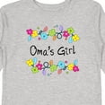 thumbnail image 4 of Inktastic Omas Girl- Bright Flowers Girls Long Sleeve Toddler T-Shirt, 4 of 5