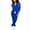 Blue, variant on Two Piece Outfits for Women Tracksuit Sweat Suits Workout Jogging Sets Loungewear with Pocket
