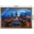 thumbnail image 3 of Cityscapes - Indianapolis, Indiana Wall Poster, 14.725" x 22.375", Framed, 3 of 3