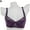 Purple, variant on Bueautybox Women Lace Bra Padded Bralette Wirefree Deep V Plunge Push Up Bra, Comfortable Thin Mold B Cup