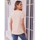 thumbnail image 5 of Blusa Zeagoo con estampado de pétalos para mujer, manga corta, plisada en la parte delantera, talla XL, 5 of 6
