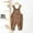 Coffee, variant on Stylish Toddler Girls Corduroy Romper Jumpsuit for Toddlers and Kids Soft Casual Overalls Playwear Outfit with Adjustable Straps and Pockets Girls Boys Summer Clothes
