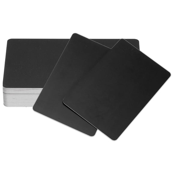 Uxcell 20Pcs Inkjet ID Cards, 30Mil Smooth Blank Inkjet Printable Cards Graphic Quality Waterproof Double Side Printing Cards for Inkjet Printers Badge Business Card, Black