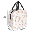 thumbnail image 5 of Reusable Lunch Bag, Insulated Lunch Bag for Women Men - Back to School Doodles Tote Lunch Bag, Picnic School Work Office, 5 of 9