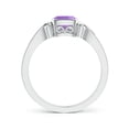 thumbnail image 2 of ANGARA Natural 0.6 Ct. Amethyst Solitaire Ring in 14K White Gold for Women (Ring Size: 10), 2 of 9