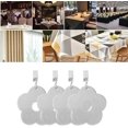 thumbnail image 3 of 4pcs Stainless Steel Flower Shaped Tablecloth Table Cloth Weights for Buffet Table, Leaves, 3 of 4