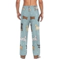 thumbnail image 4 of FREEAMG Dog Cotton Pajama Pant for Men, Super Soft Lightweight Lounge Pajama Bottoms Drawstring Sleepwear Pant with 2 Pockets, 4 of 7