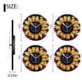 thumbnail image 2 of Modern Round Wall Clocks Non-Ticking Silent Clocks Battery Operated Quartz Clock Decorative for Bathroom,Office-Sunflower Design With American Flag Integrated(10inch), 2 of 4