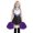 Black, variant on Big Girls Cheerleading Outfits Active Sleeveless Dress Handball Stocking 3Pcs Set, Sizes 11-12Y