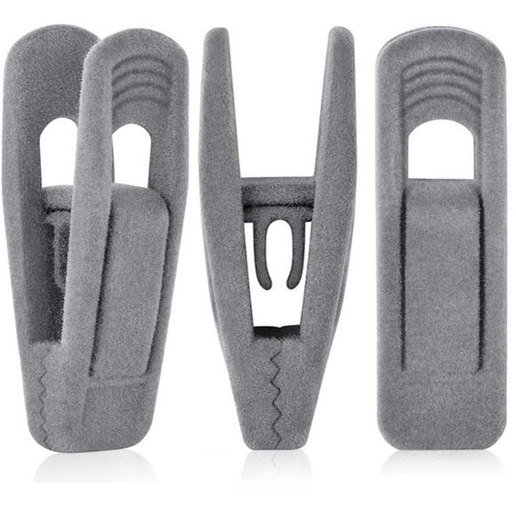 Tofiigrem Clips Para Perchas De Terciopelo Gris (Paquete De 80) Clips Para Perchas De Terciopelo Resistentes Y Antideslizantes Para Perchas De Faldas De Terciopelo Perchas Para Pantalones De Terciopel