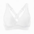 thumbnail image 6 of TOWED22 Women Underwire Bikini Top Only - Knot Front Bathing Suit Top Swim Bra Push Up Swimsuits Top White,S, 6 of 8