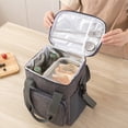 thumbnail image 4 of Bolsa de picnic Yuarrent Fiambrera hermética de tela Oxford color rosa, 4 of 6