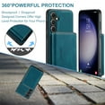 thumbnail image 5 of For Samsung Galaxy A54 5G Case, Detachable 2 in 1 PU Leather Zipper Wallet Case for Women Men with RFID Blocking Removable Card Holder Slot Magnetic Closure Shockproof Protective Phone Cover,Blue, 5 of 10
