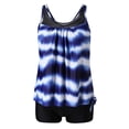 thumbnail image 3 of Pisexur Tankini Bathing Suits for Women Two Piece Bathing Suits Floral Print Tank Top with Boyshorts Tummy Control Swimming Suits, 3 of 6