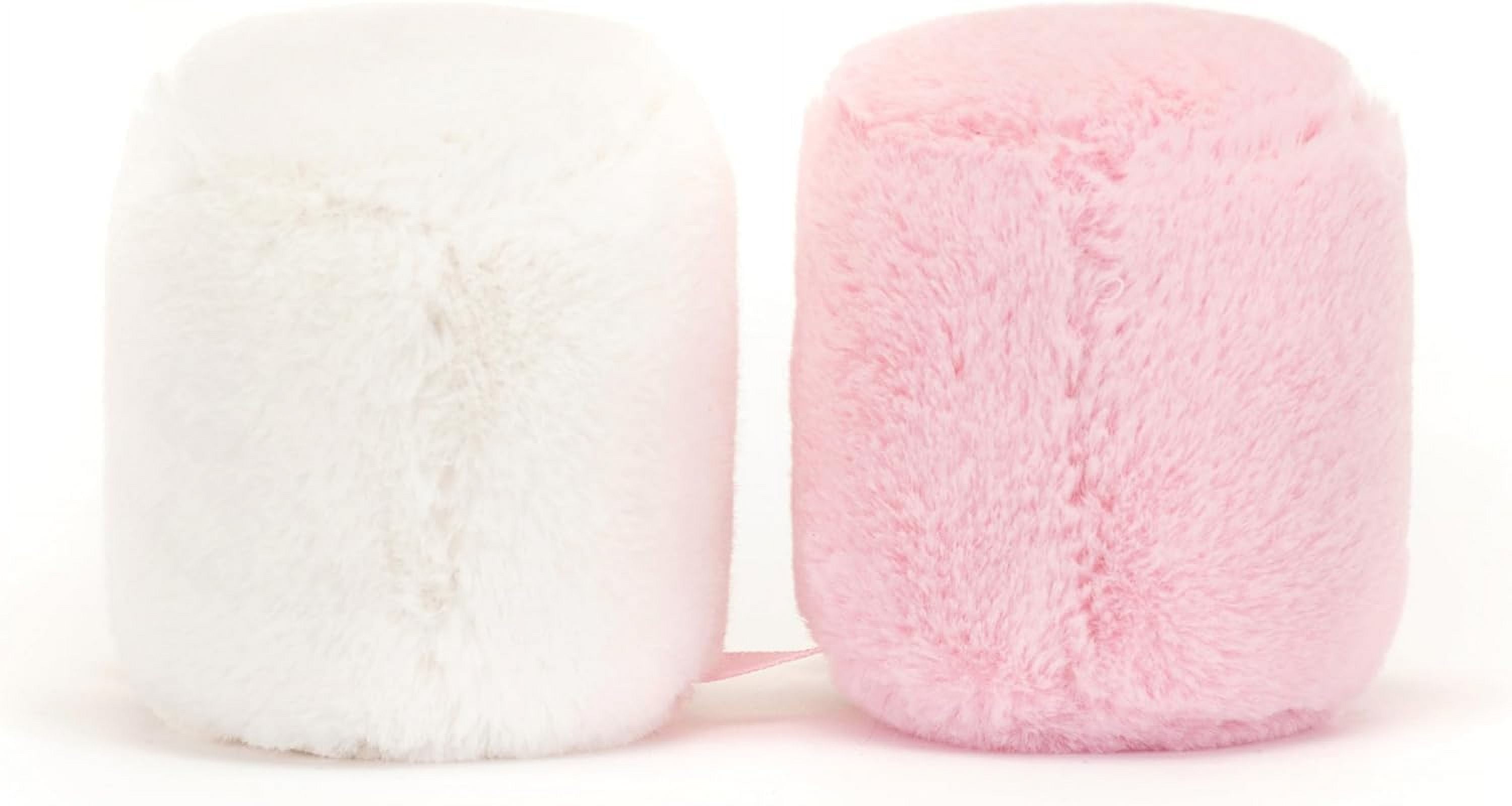 Jellycat Amuseables Pink and White Marshmallows Stuffed Toy, 3.5 inches
