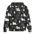 thumbnail image 5 of Renewold Cute Cat Black White Womens Full Zip Hoodies Oversized Sweatshirts Loose Fit Long Sleeve Hooded Jacket Streetwear Outwear Hooded Sweatshirt Preppy Outfits for Leggings, S, 5 of 7